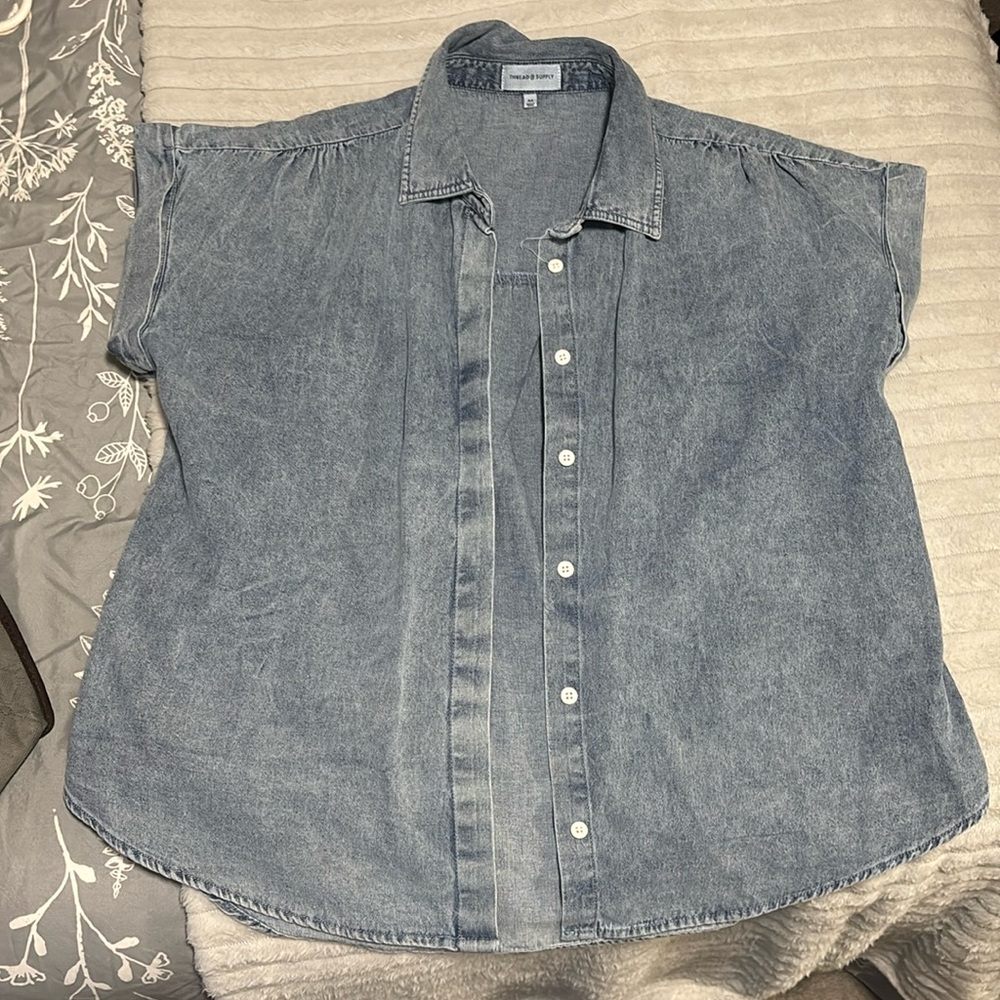 Oversized Jean shirt